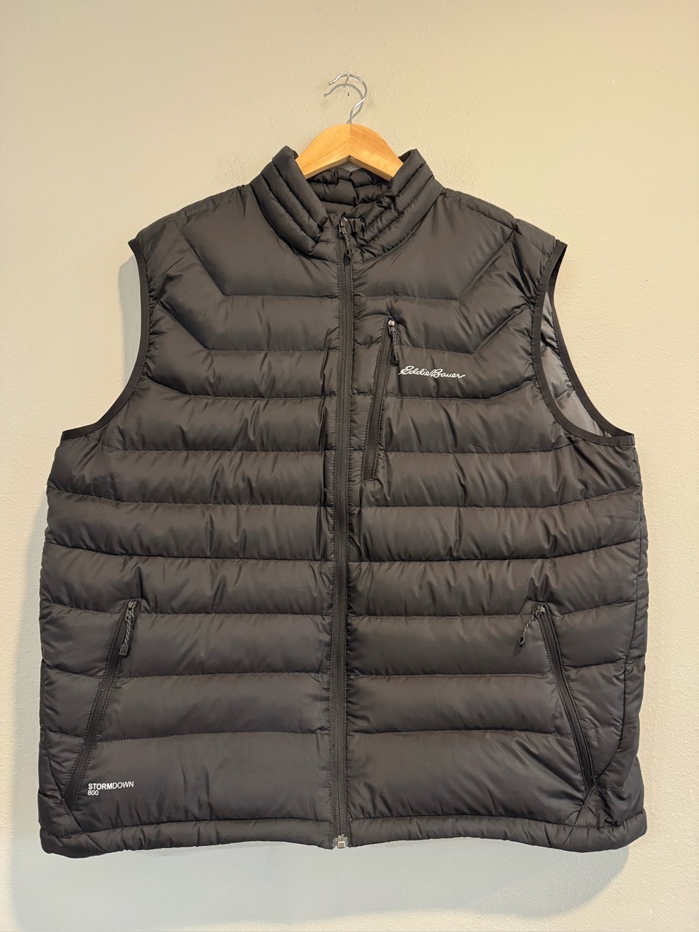 Eddie Bauer First Ascent StormDown 800 Goose Down Puffer Quilted Vest XL